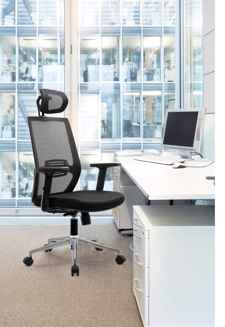 Modern office window workspace
